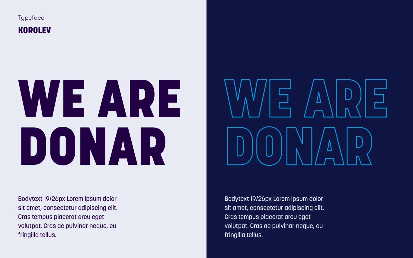 Typografie Donar