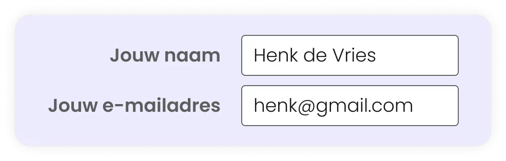 Recht uitgelijnde labels in formulier