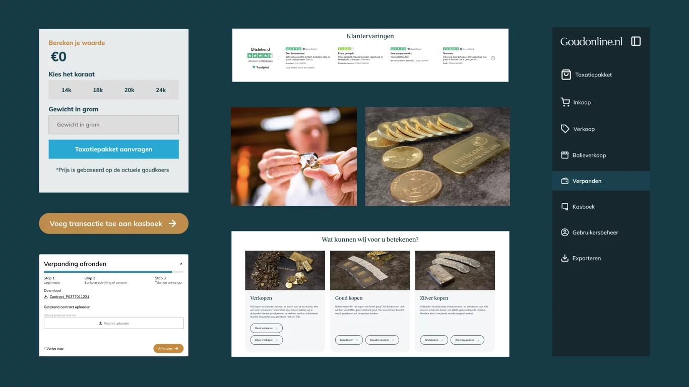 GoudOnline dashboard